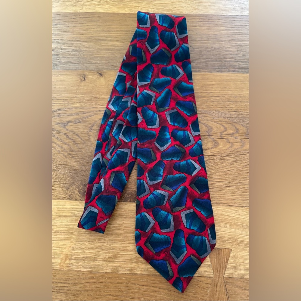 J Garcia Neck Tie Desert Storm Collection 6 Silk 56” Long